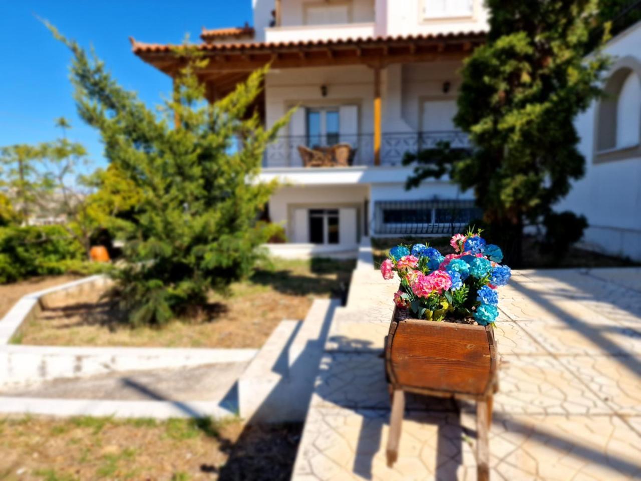 The Mirador Boutique Villa With Scenic Sea View Pórto Ráfti Exterior photo
